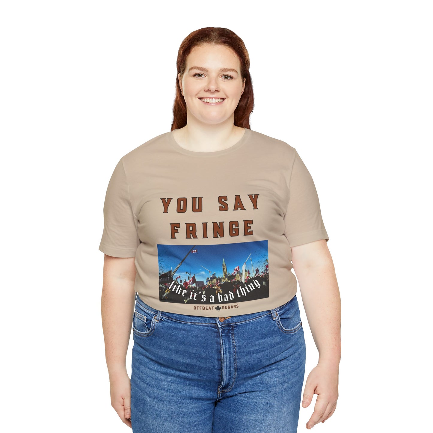 You say fringe ᚾ THE OFFBEAT RUNARS CO. Unisex Jersey Short Sleeve Tee