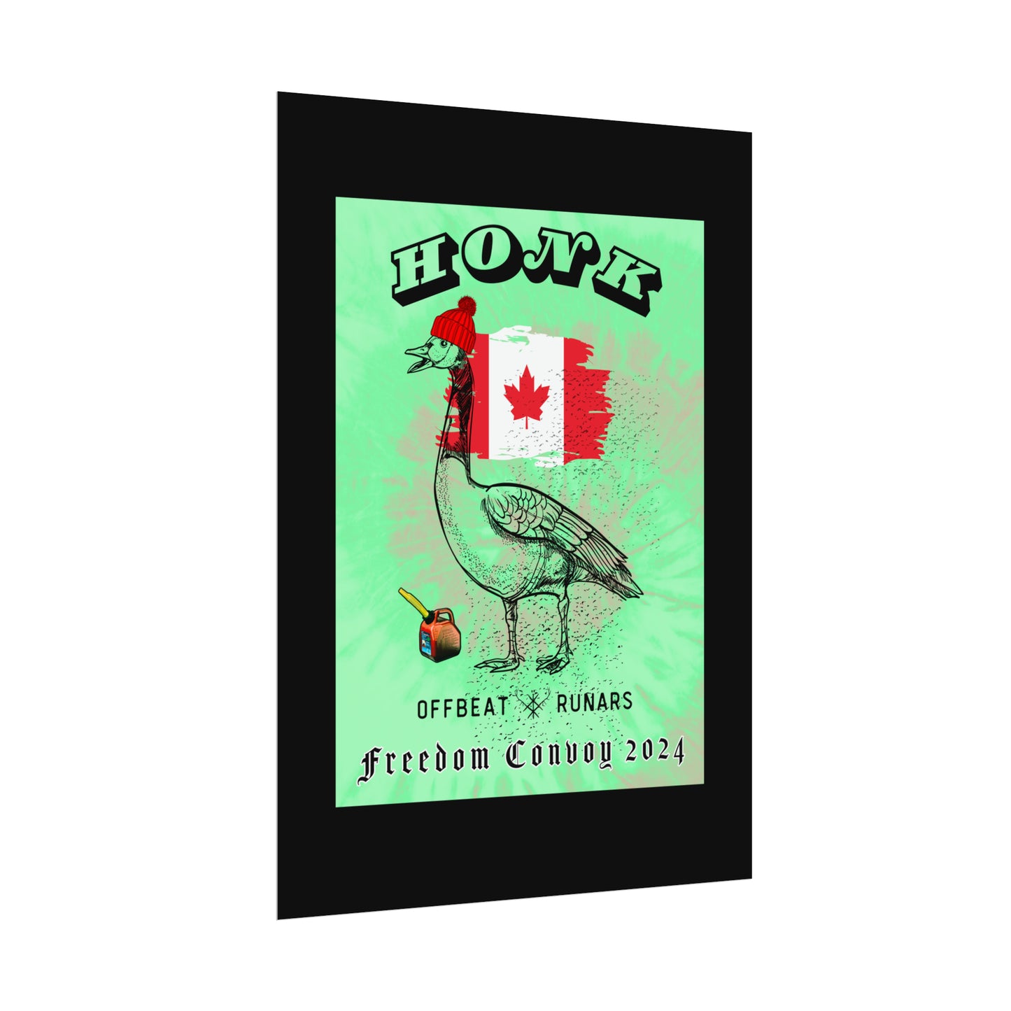 Affiche HONK Canadian Goose ᚾ THE OFFBEAT RUNARS CO.