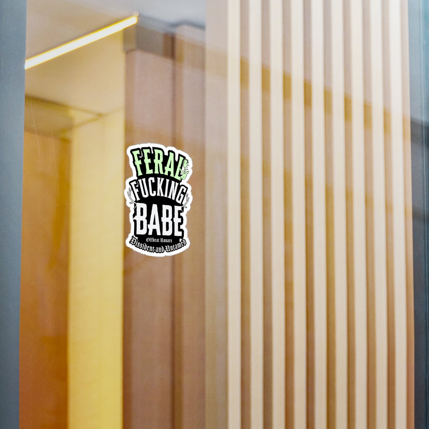 Feral F*cking babe Kiss-Cut Vinyl Decals ᚾ THE OFFBEAT RUNARS CO.