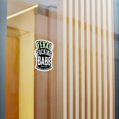 Feral F*cking babe Kiss-Cut Vinyl Decals ᚾ THE OFFBEAT RUNARS CO.