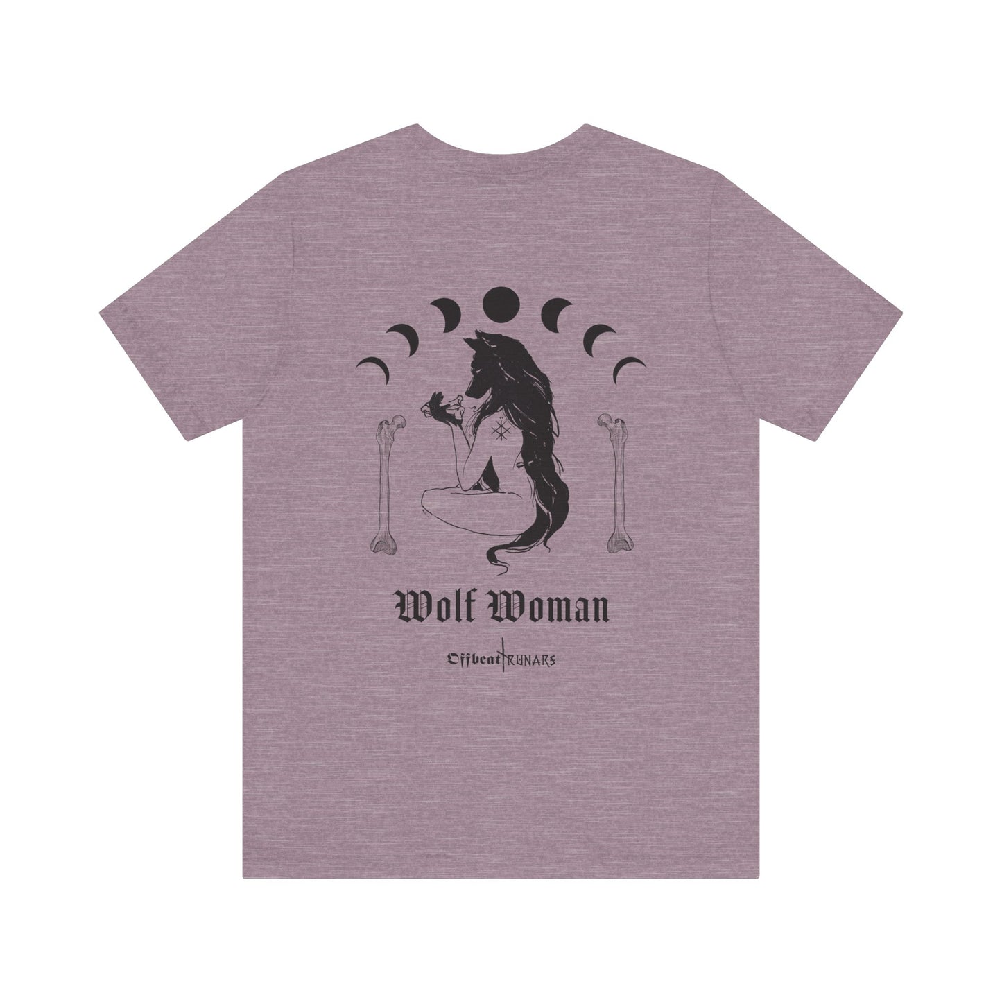 Wolf Woman ᚾ THE OFFBEAT RUNARS CO. Unisex Jersey Short Sleeve Tee