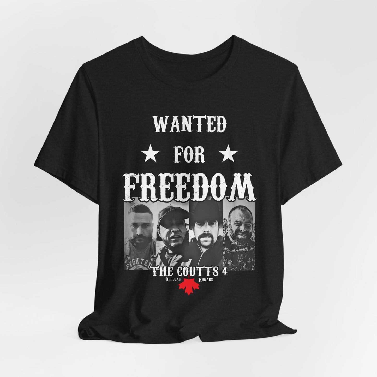 Wanted for freedom ᚾ THE OFFBEAT RUNARS CO. Unisex Jersey Short Sleeve Tee