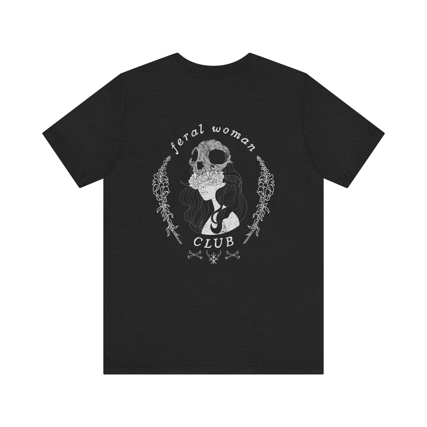 Feral woman club ᚾ THE OFFBEAT RUNARS CO. Unisex Jersey Short Sleeve Tee