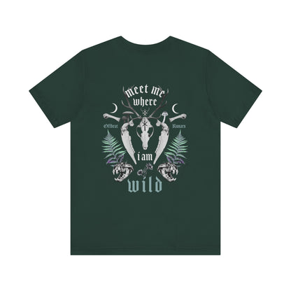 Meet me where I am wild ᚾ THE OFFBEAT RUNARS CO. Unisex Jersey Short Sleeve Tee