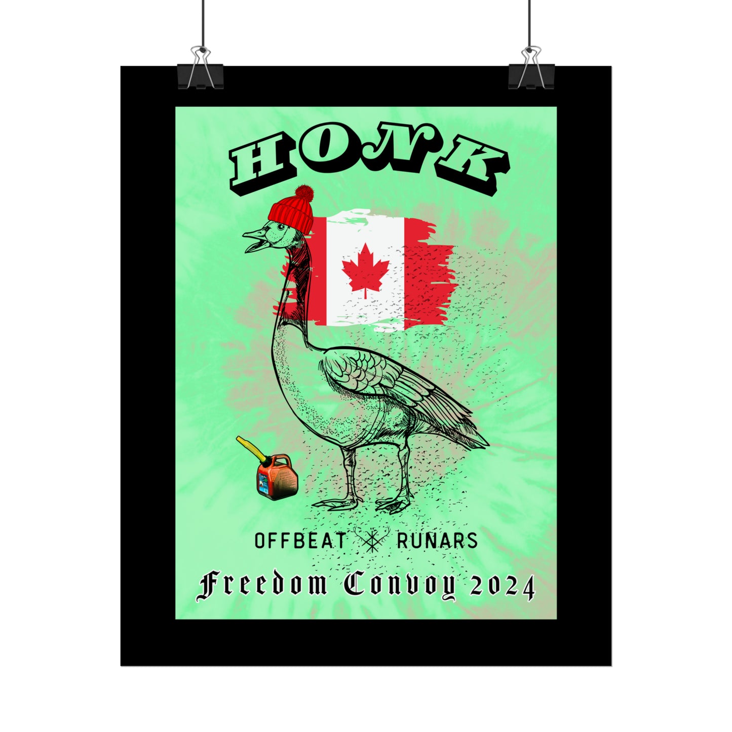 Affiche HONK Canadian Goose ᚾ THE OFFBEAT RUNARS CO.