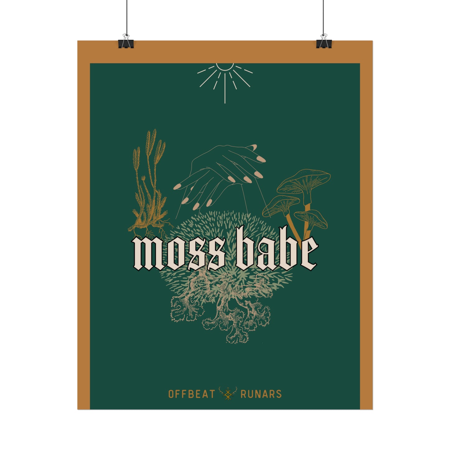 Moss babe Rolled Poster THE OFFBEAT RUNARS CO.