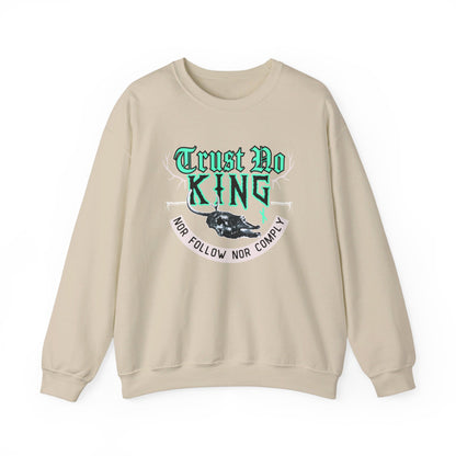 Trust No King Original ᚾ THE OFFBEAT RUNARS CO. Unisex Heavy Blend™ Crewneck Sweatshirt