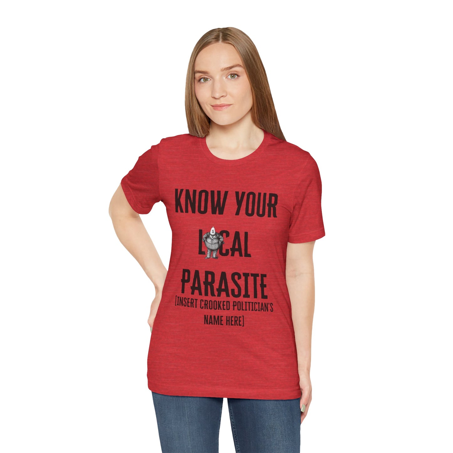 Know your local parasite ᚾ THE OFFBEAT RUNARS CO. Unisex Jersey Short Sleeve Tee