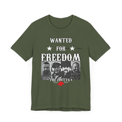 Wanted for freedom ᚾ THE OFFBEAT RUNARS CO. Unisex Jersey Short Sleeve Tee