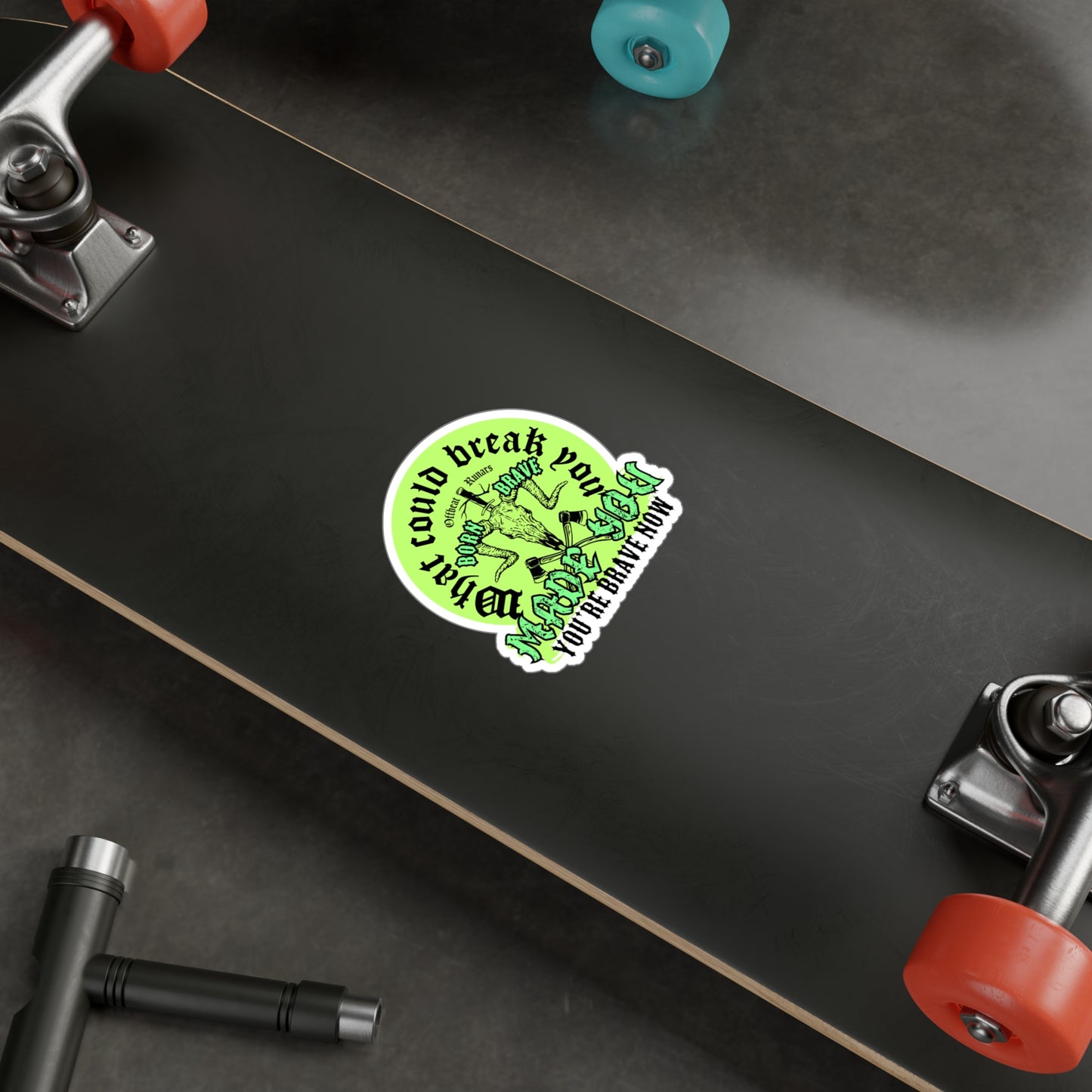 What could break you Kiss-Cut Vinyl Decals ᚾ THE OFFBEAT RUNARS CO.