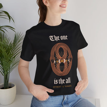 The one is the all ᚾ THE OFFBEAT RUNARS Unisex Jersey Short Sleeve Tee