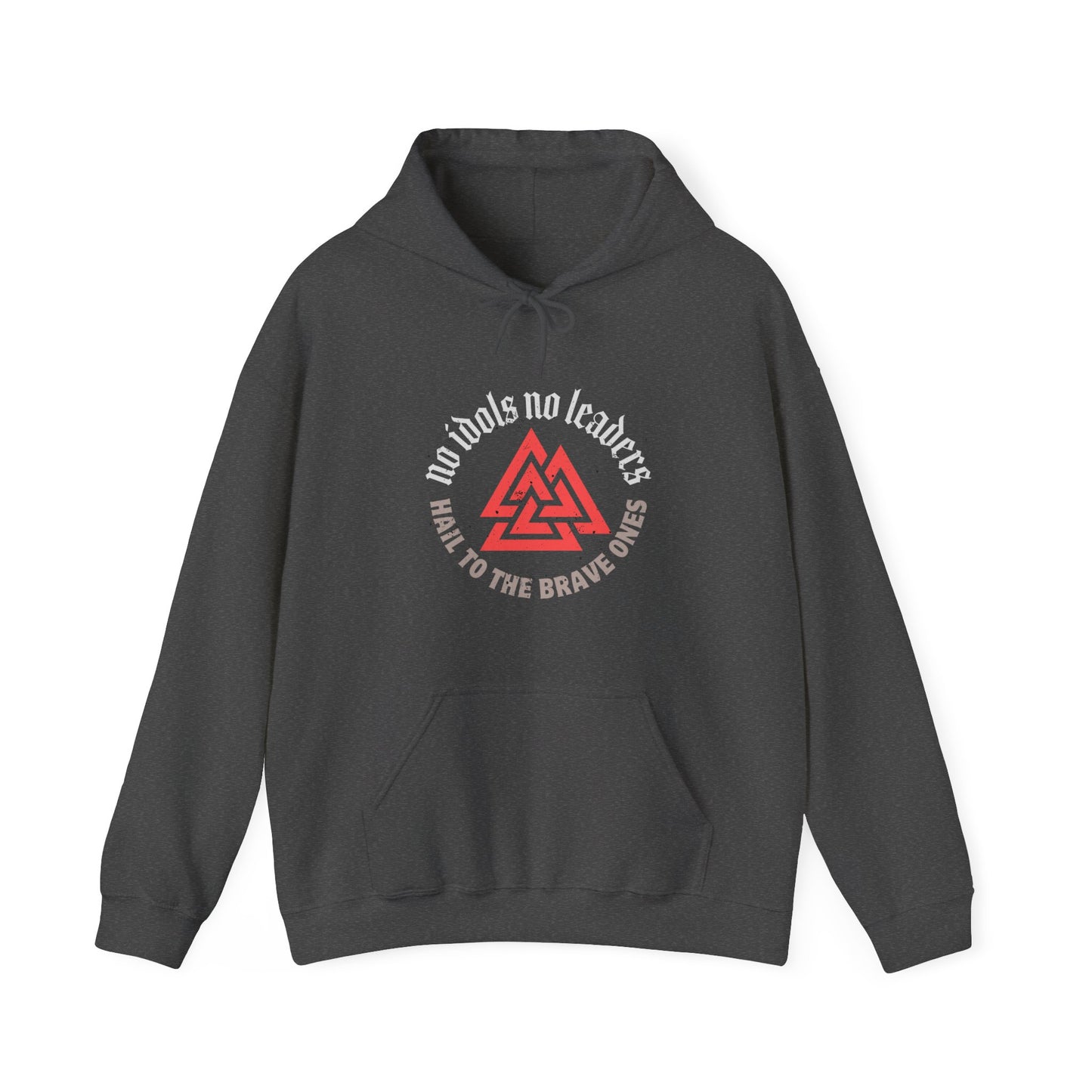 Salut aux courageux Valknut ᚾ THE OFFBEAT RUNARS CO. Sweat-shirt à capuche unisexe Heavy Blend™