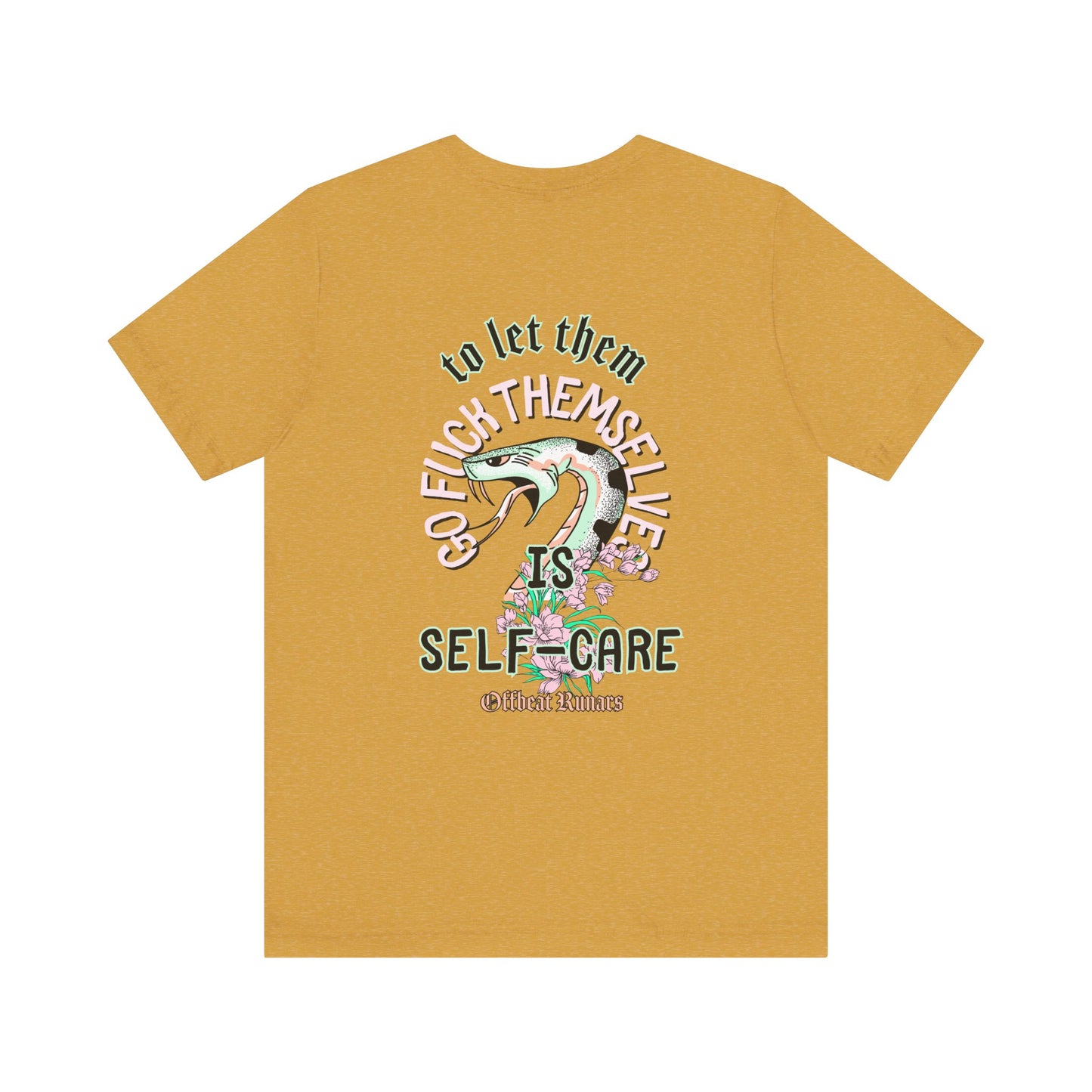 Self-Care ᚾ THE OFFBEAT RUNARS CO. Unisex Jersey Short Sleeve Tee