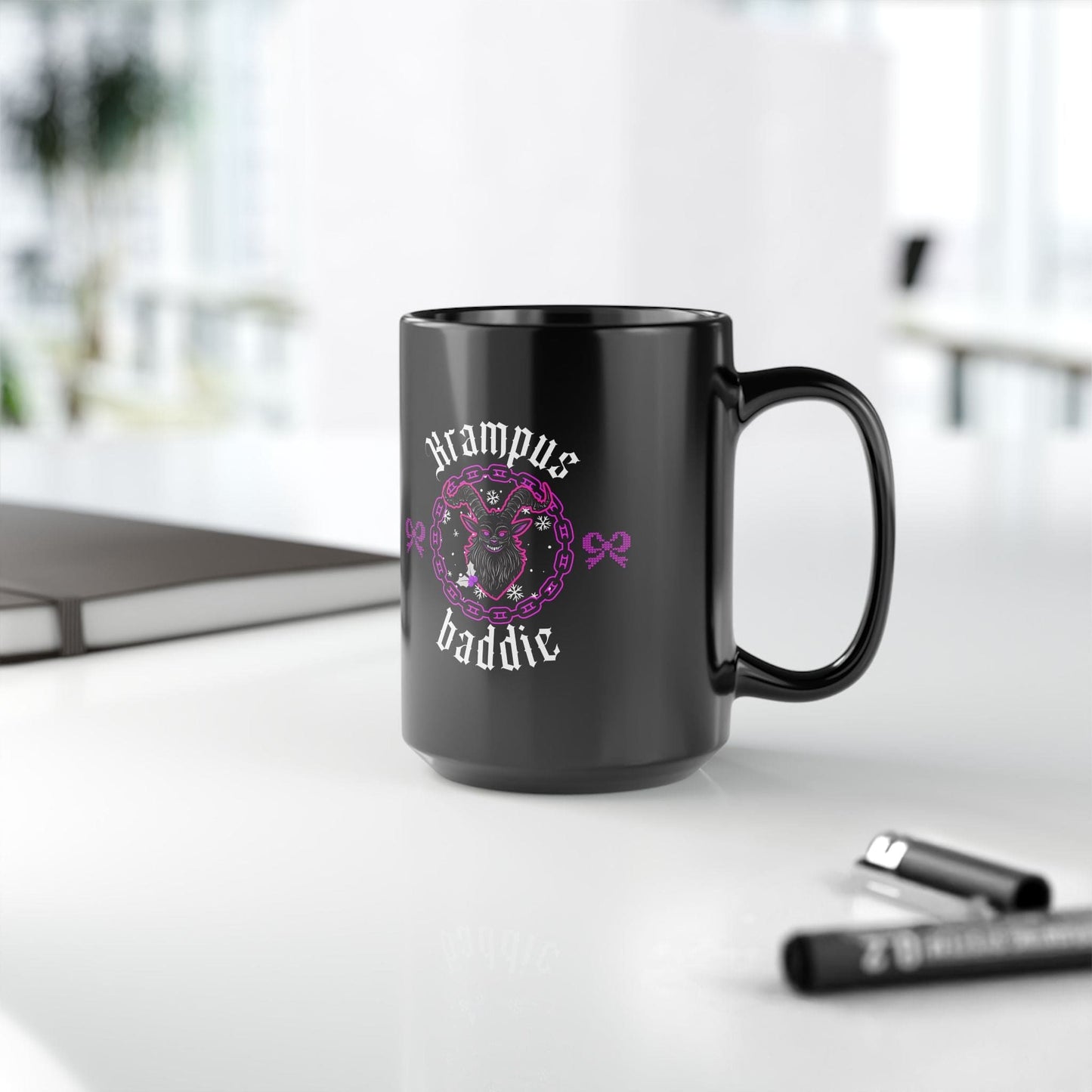 Krampus Baddie Black Mug