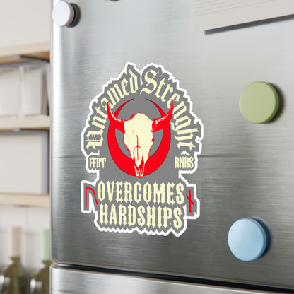 Untamed Strenght Overcomes Hardships Uruz Nauthiz Kiss-Cut Vinyl Decals ᚾ THE OFFBEAT RUNARS CO.