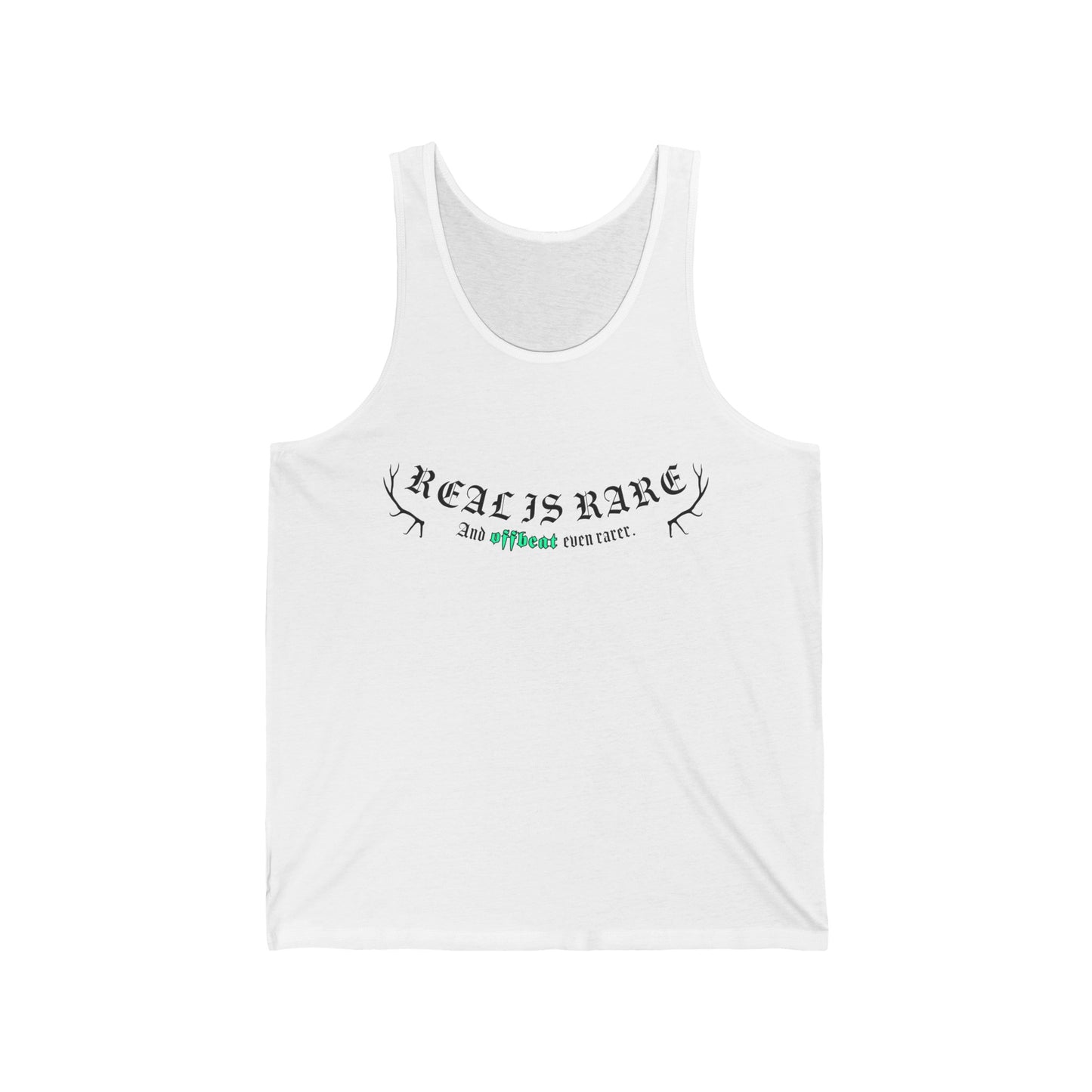 Real is rare Unisex Jersey Tank