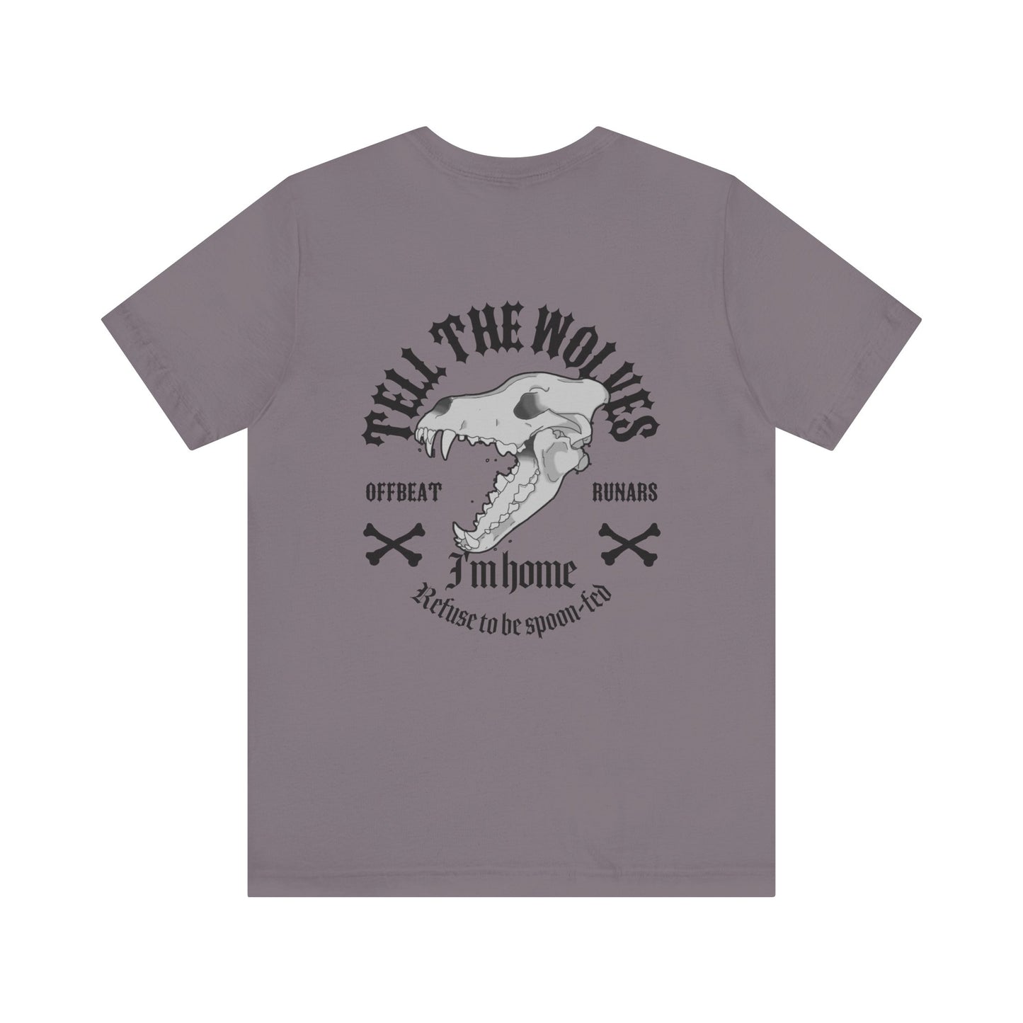 Tell the wolves ᚾ THE OFFBEAT RUNARS CO. Unisex Jersey Short Sleeve Tee