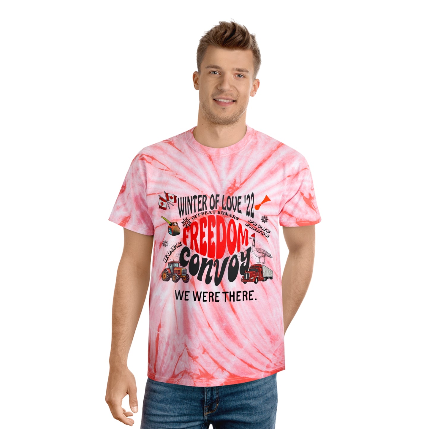 Winter of Love FREEDOM CONVOY Tie-Dye Tee, Cyclone