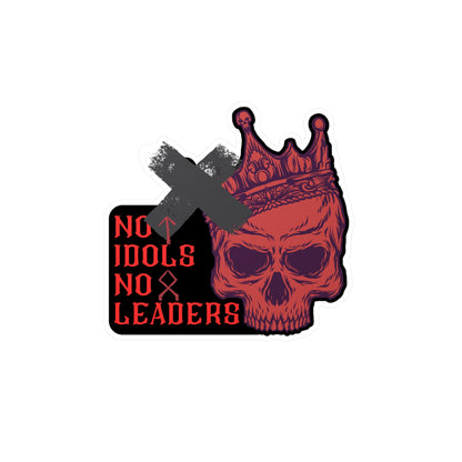 No Idols No Leaders Kiss-Cut Vinyl Decals ᚾ THE OFFBEAT RUNARS CO.