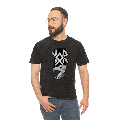 Nauthiz Othala Raido Runes Unisex Mineral Wash T-Shirt