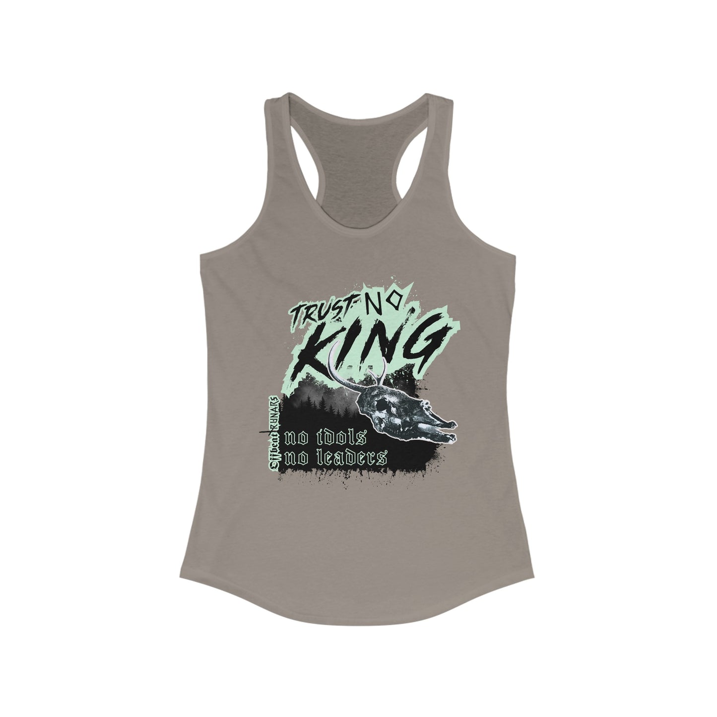 Trust No King Women's Ideal Racerback Tank