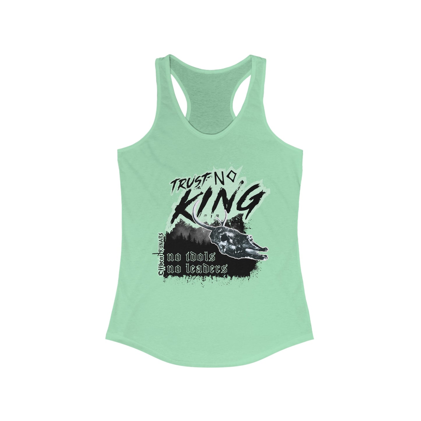 Trust No King Women's Ideal Racerback Tank