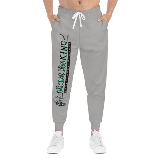 Trust No King Original ᚾ THE OFFBEAT RUNARS CO. Athletic Joggers (AOP)