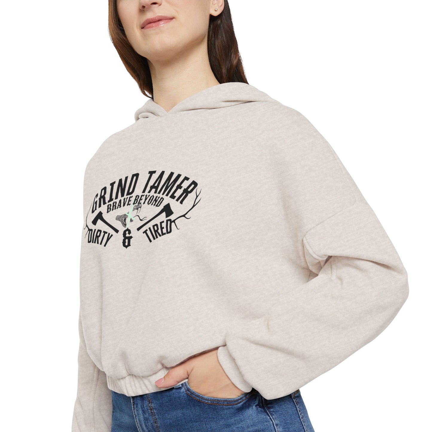 Grind tamer Women's Cinched Bottom Hoodie