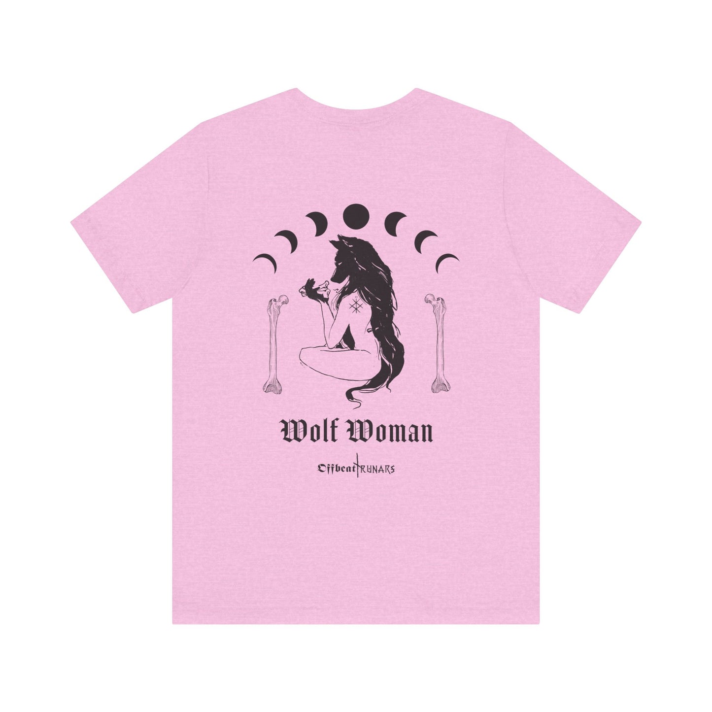 Wolf Woman ᚾ THE OFFBEAT RUNARS CO. Unisex Jersey Short Sleeve Tee