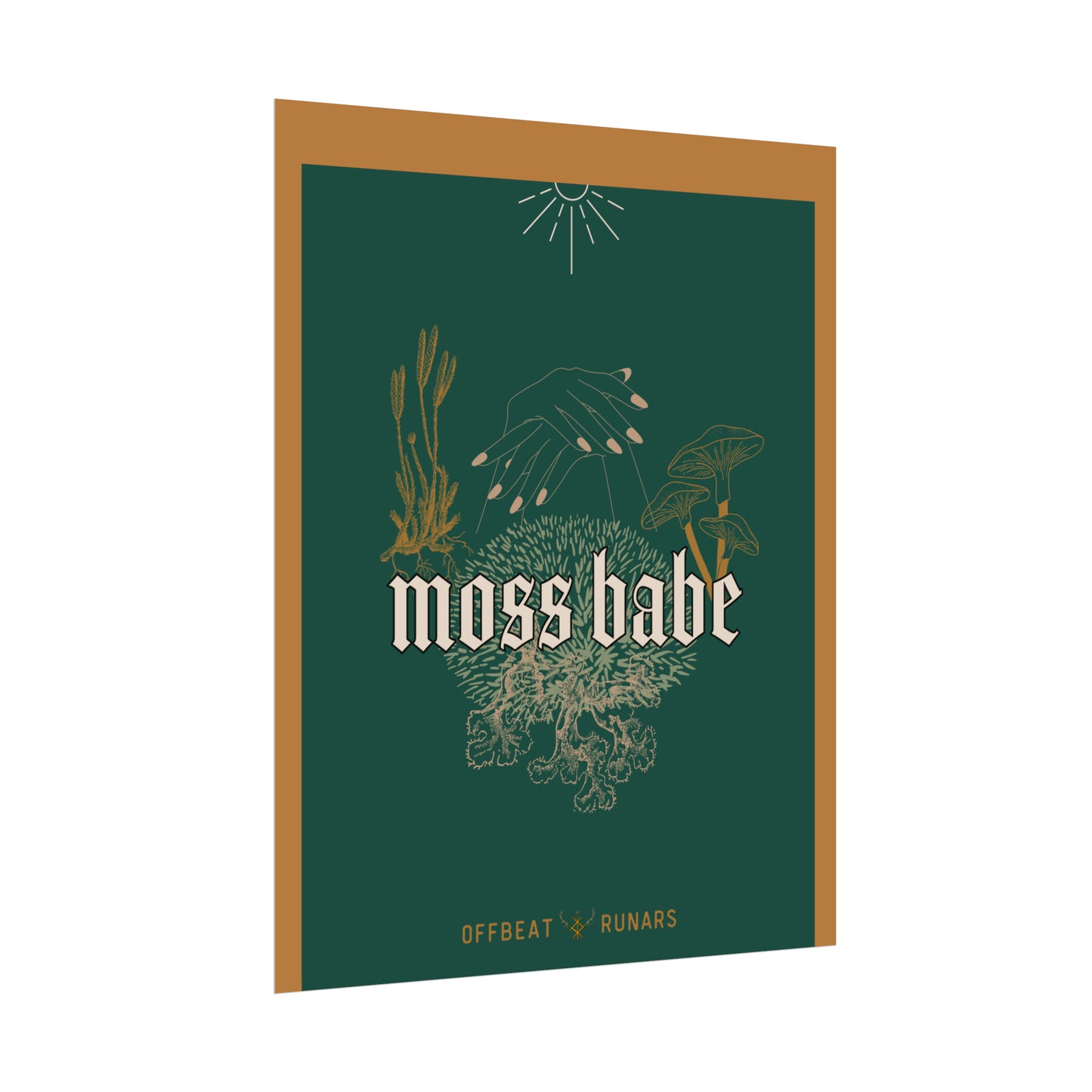 Moss babe Rolled Poster THE OFFBEAT RUNARS CO.