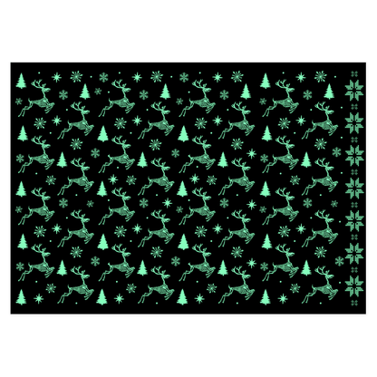 Reindeer Skeletons Starry Night Wrapping Paper