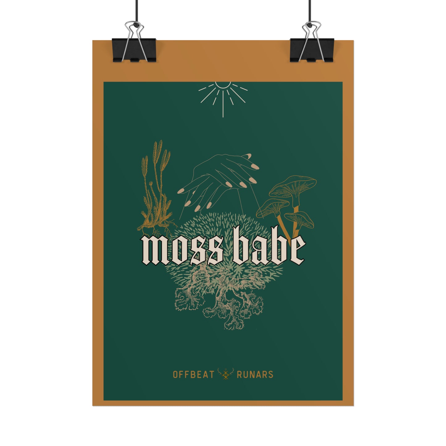 Moss babe Rolled Poster THE OFFBEAT RUNARS CO.