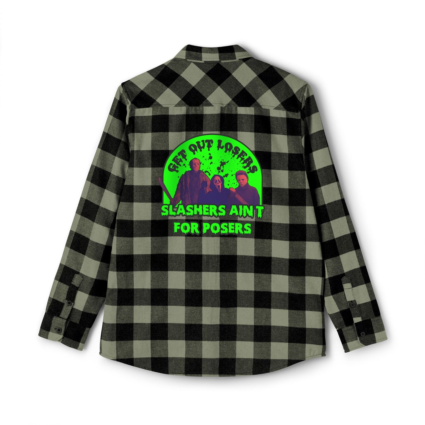 Slashers ain't for posers Unisex Flannel Shirt