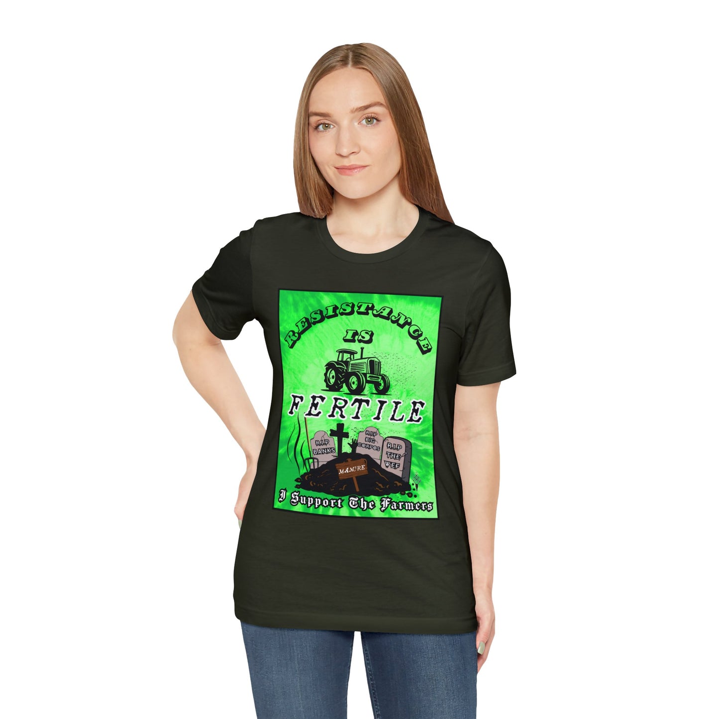 La resistencia es fértil ᚾ Apoyo a los agricultores ᚾ THE OFFBEAT RUNARS CO. ᚾ Camiseta de manga corta Unisex Jersey