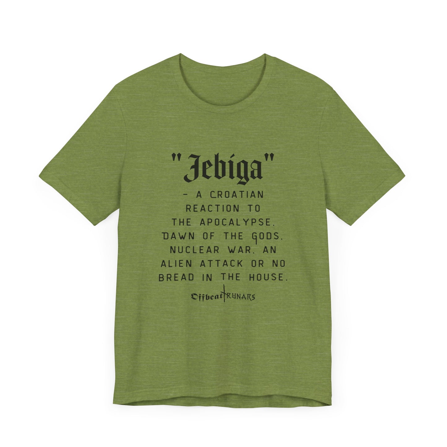 Jebiga ᚾ THE OFFBEAT RUNARS CO. Maillot unisexe à manches courtes Tee