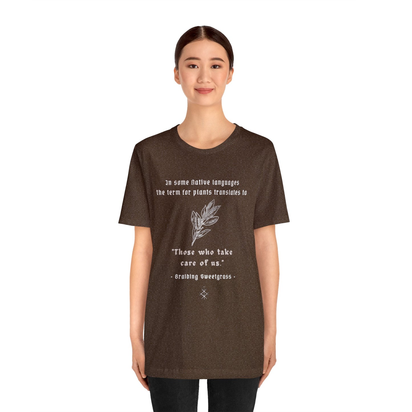 Those who take care of us ᚾ THE OFFBEAT RUNARS CO. Women's Jersey Short Sleeve Tee