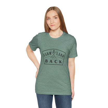 Farmland Back ᚾ THE OFFBEAT RUNARS CO. Unisex Jersey Short Sleeve Tee