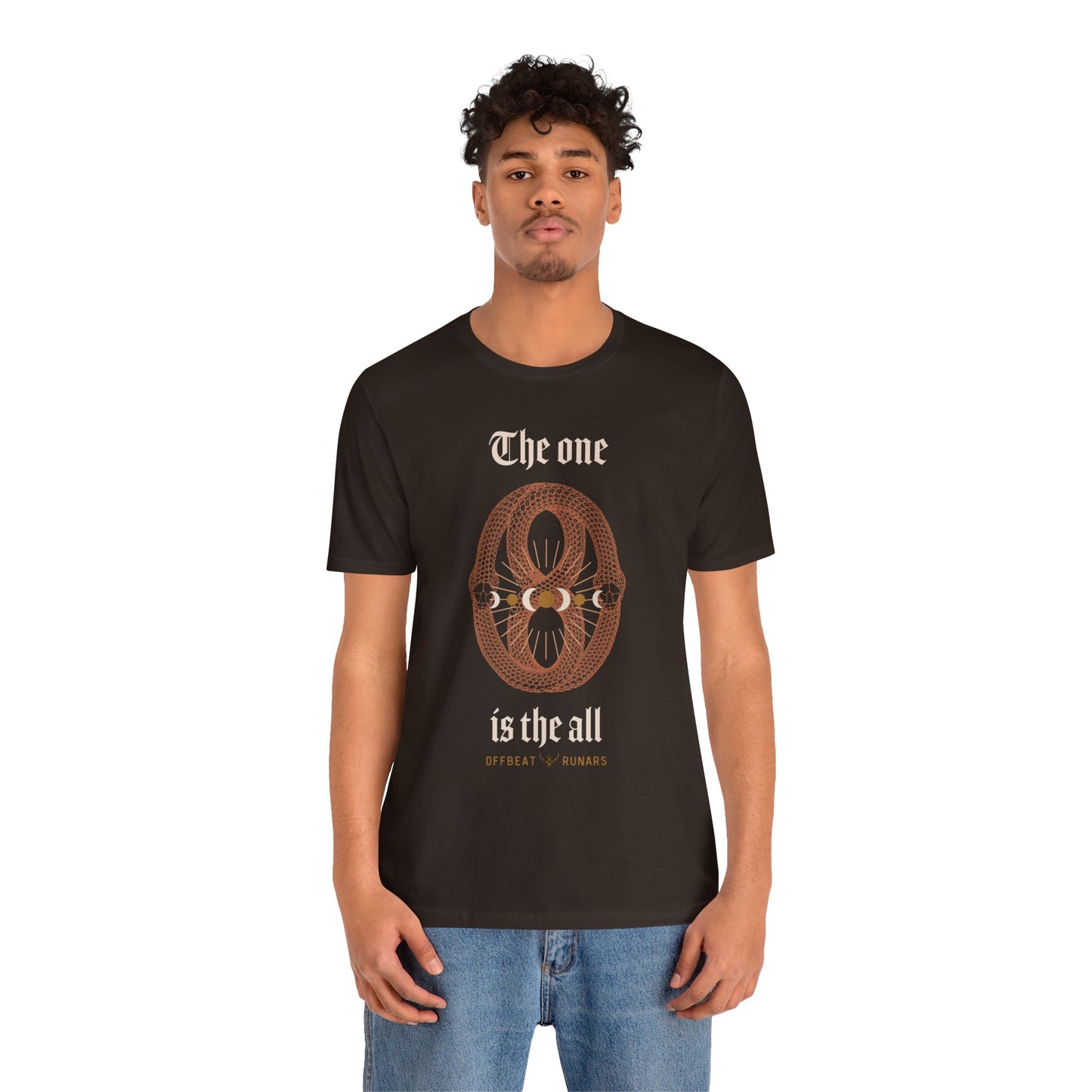 The one is the all ᚾ THE OFFBEAT RUNARS Unisex Jersey Short Sleeve Tee