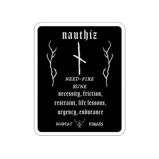 Nauthiz Naudiz Die-Cut Stickers