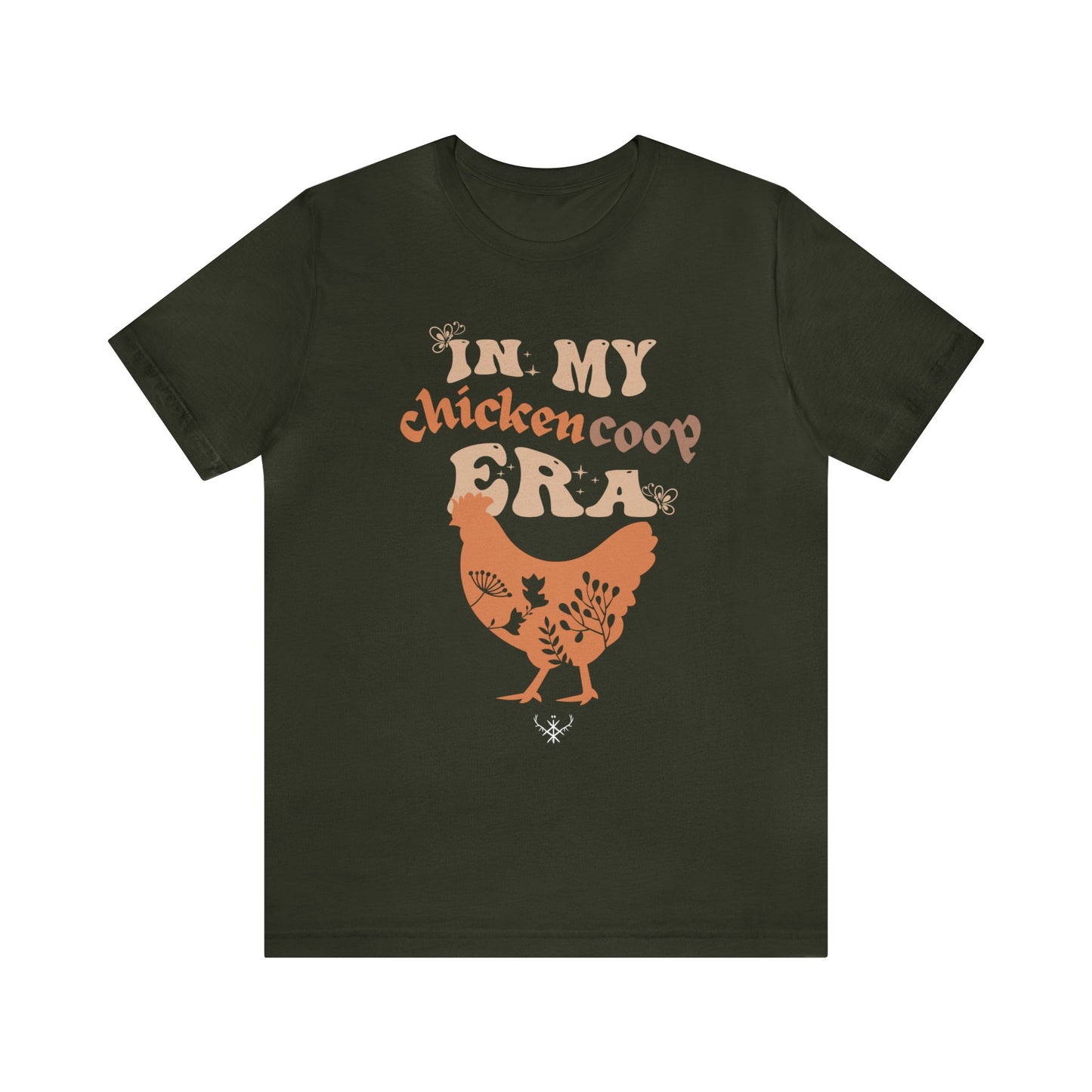 In my chicken coop era ᚾ THE OFFBEAT RUNARS CO. Unisex Jersey Short Sleeve Tee