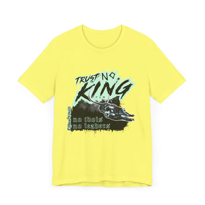 Trust No King ᚾ THE OFFBEAT RUNARS CO. Unisex Jersey Short Sleeve Tee