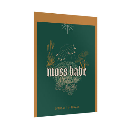 Moss babe Rolled Poster THE OFFBEAT RUNARS CO.