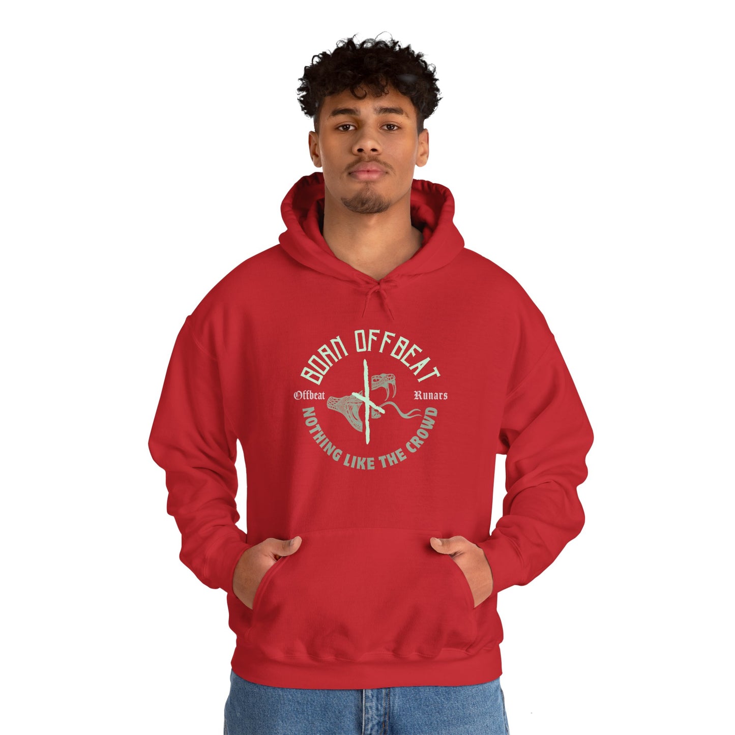 Nothing like the crowd ᚾ THE OFFBEAT RUNARS CO. Unisex Heavy Blend™ Hooded Sweatshirt