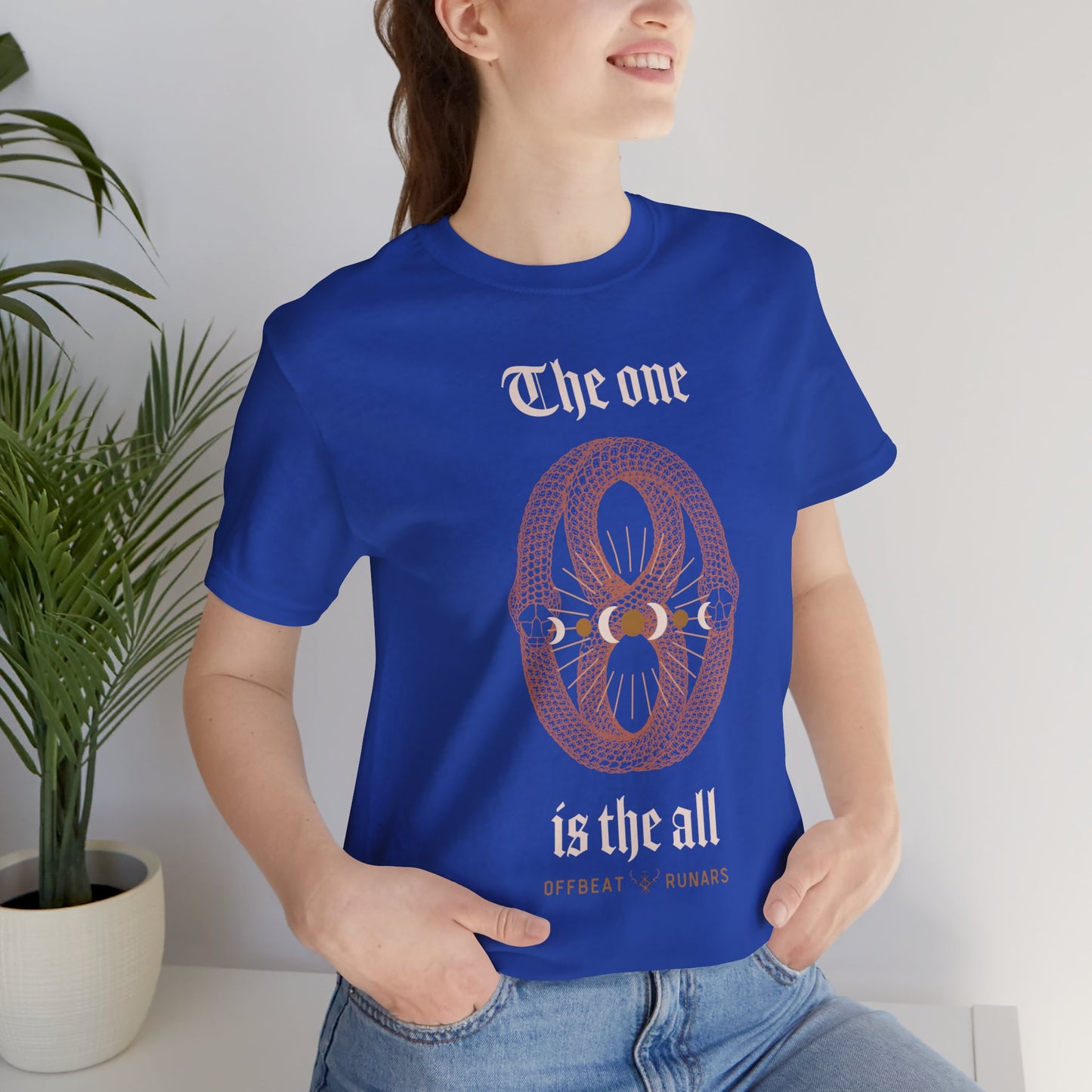 The one is the all ᚾ THE OFFBEAT RUNARS Unisex Jersey Short Sleeve Tee