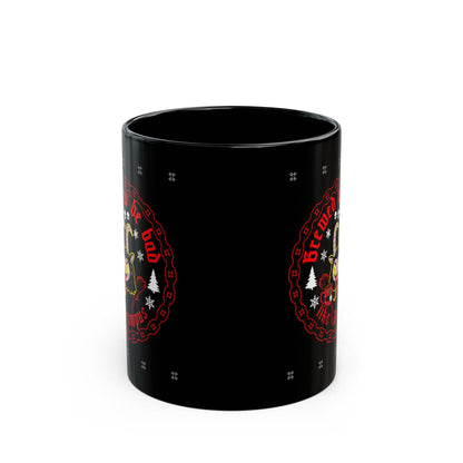 Brewed to be Bad Krampus Black Mug