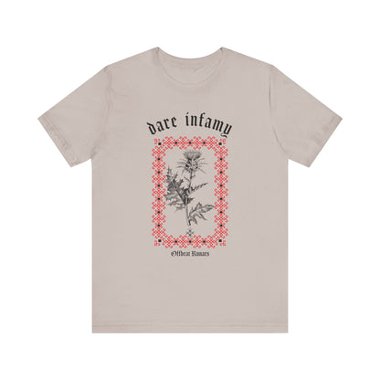 Dare infamy Thistle ᚾ THE OFFBEAT RUNARS CO. Unisex Jersey Short Sleeve Tee