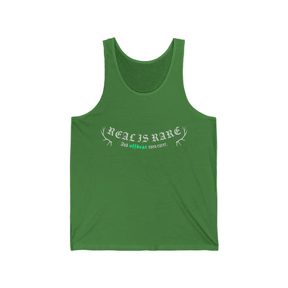 Real is rare Unisex Jersey Tank