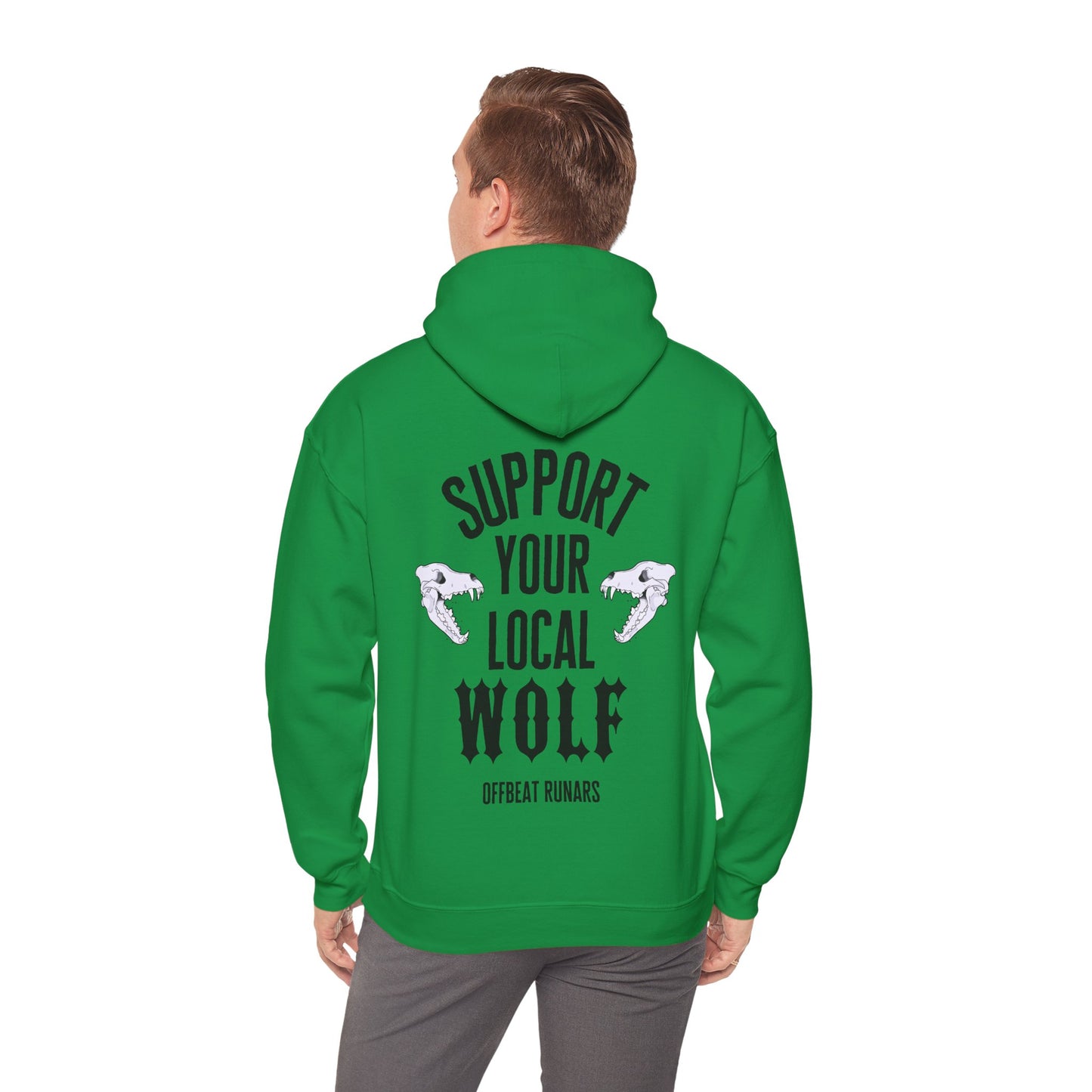 Support your local Wolf Unisex Heavy Blend™ Hooded Sweatshirt