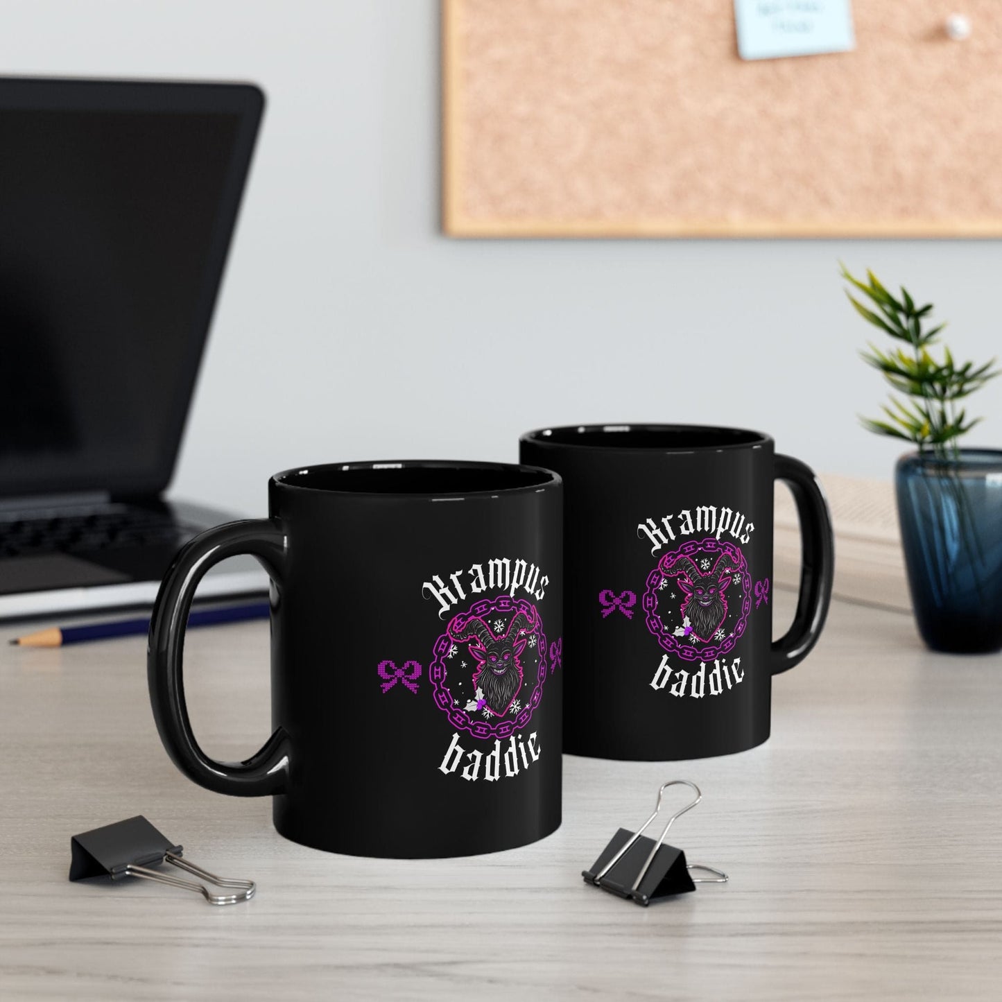 Krampus Baddie Black Mug