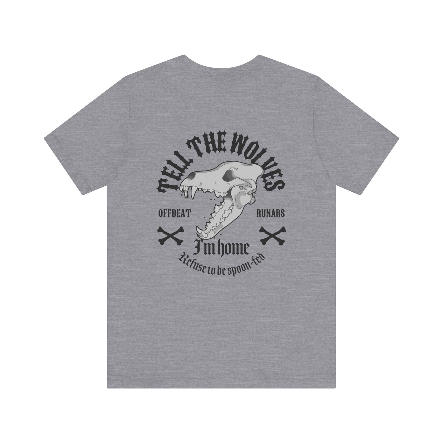 Tell the wolves ᚾ THE OFFBEAT RUNARS CO. Unisex Jersey Short Sleeve Tee